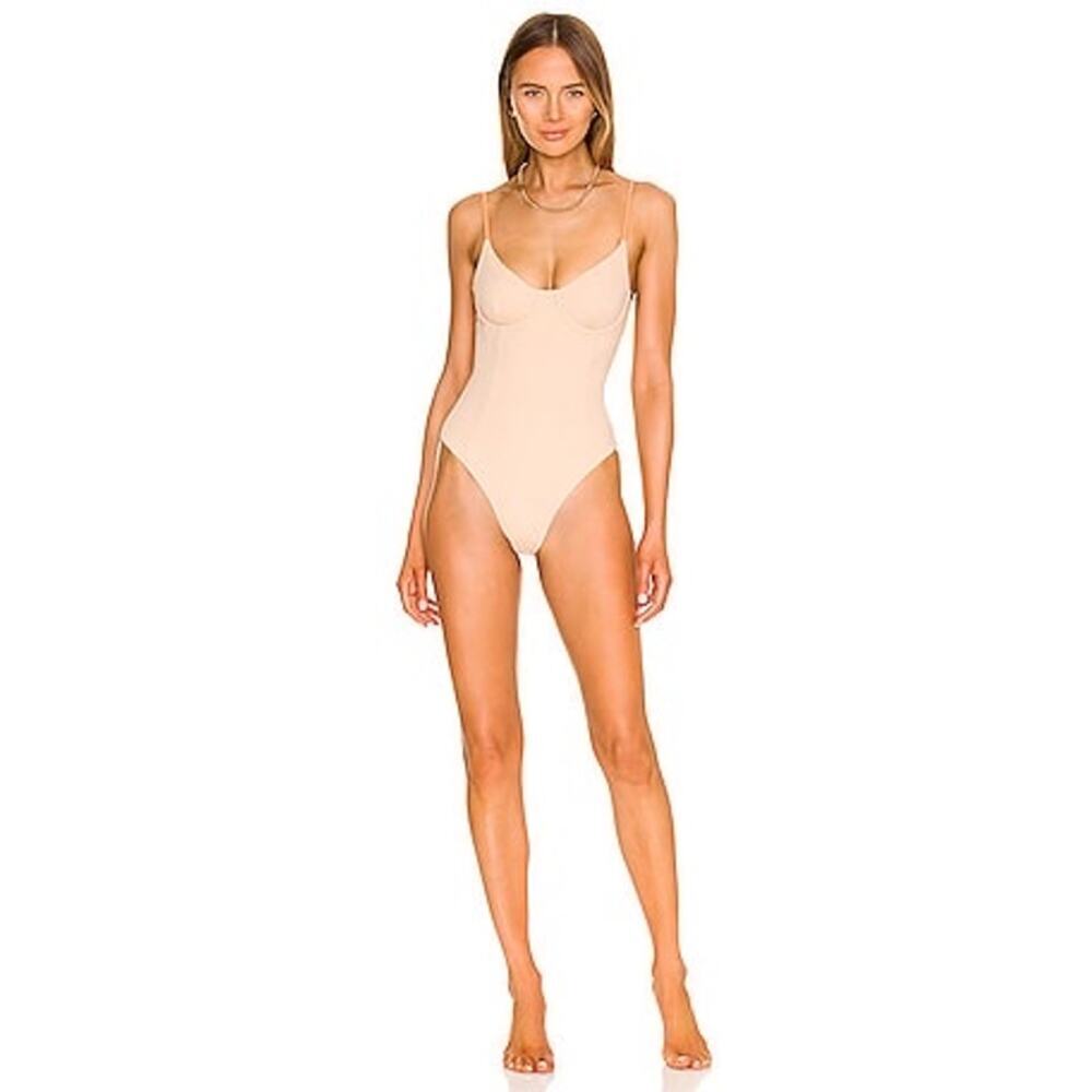 Onia Womens Solid One Piece Swimwear Solid Sandy Size X-Small Msrp $185